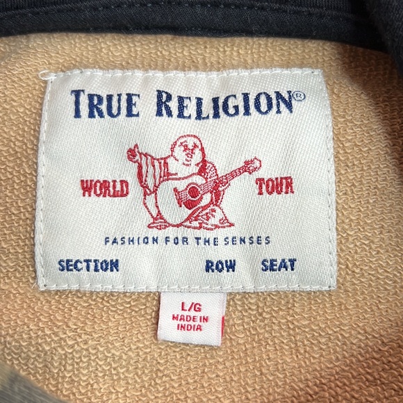 🎯True Religion Camo Zip Hoodie Size Large - Picture 8 of 12